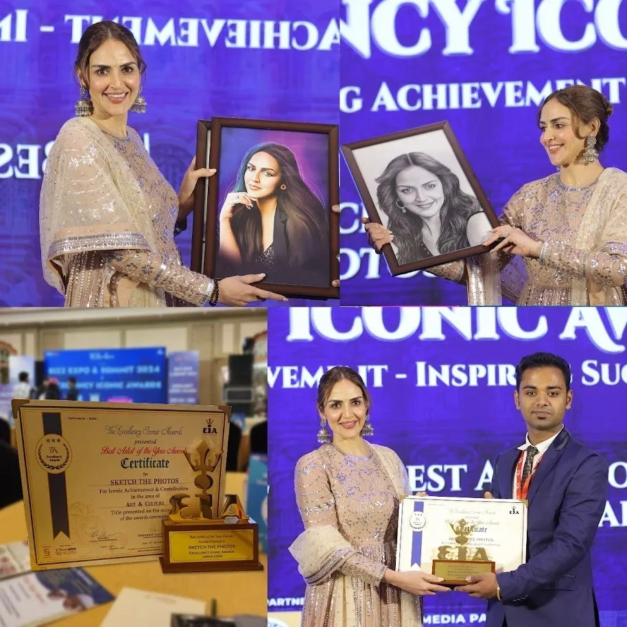 Best Artist of the Year Award — presented by Esha Deol to Sketch The Photos